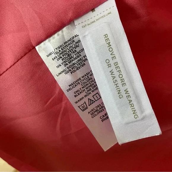 NWT  Ann Taylor linen blend pink Barbiecore blazer - Picture 5 of 6